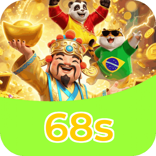 Interface do aplicativo 68s mostrando jogos disponíveis no iOS e Android
