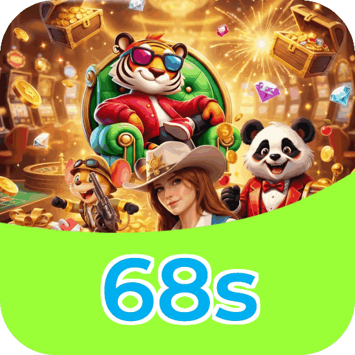 Catálogo slots 68s mostrando top jogos Gates Olympus Sweet Bonanza Fortune Tiger Big Bass volatilidade RTP